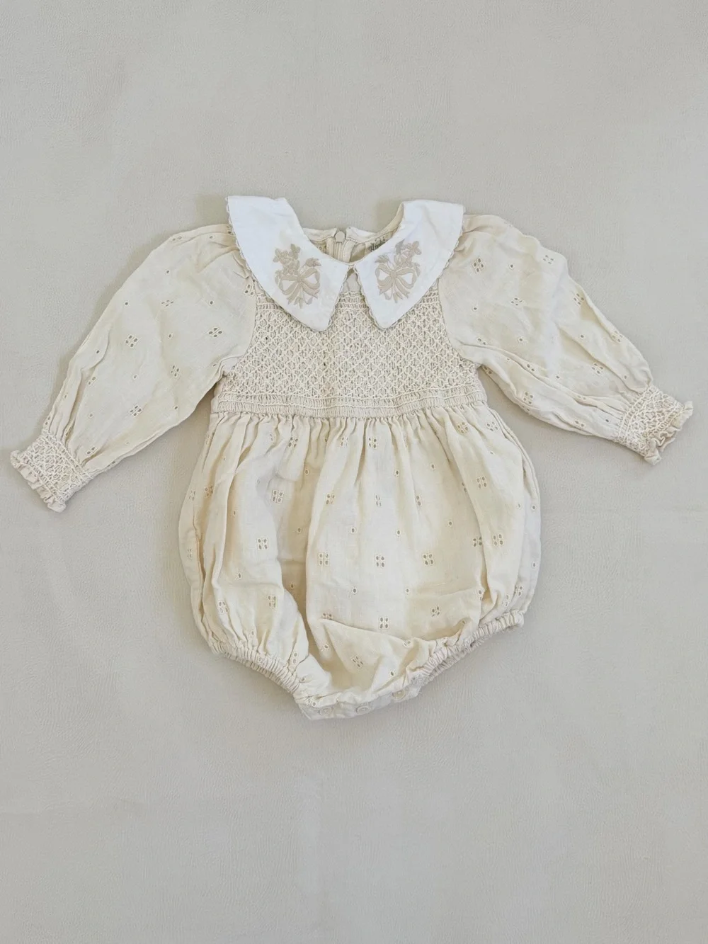 Apolina Broderie Anglaise Romper 18-24M